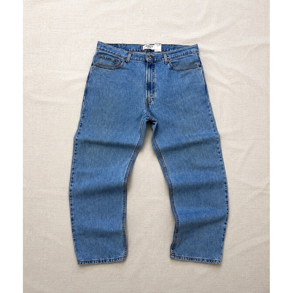 Levi's 550 Relaxed Fit Jeans Men's 38x30 Blue Straight Leg Denim Made in Mexico